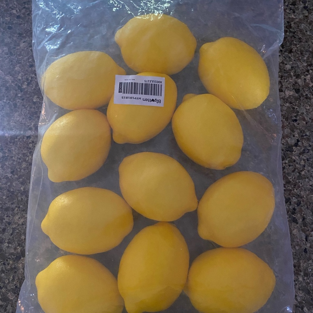 Artificial lemons.